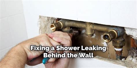 shower arm leaking in wall|How to Fix Shower Leaking Behind Wall 